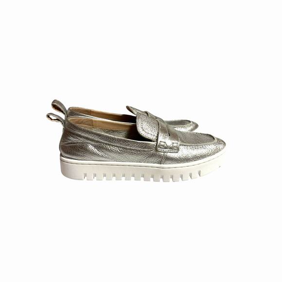 Vionic Uptown Silver Metallic Comfort Slip On Loafer - 6 - Picture 3 of 12
